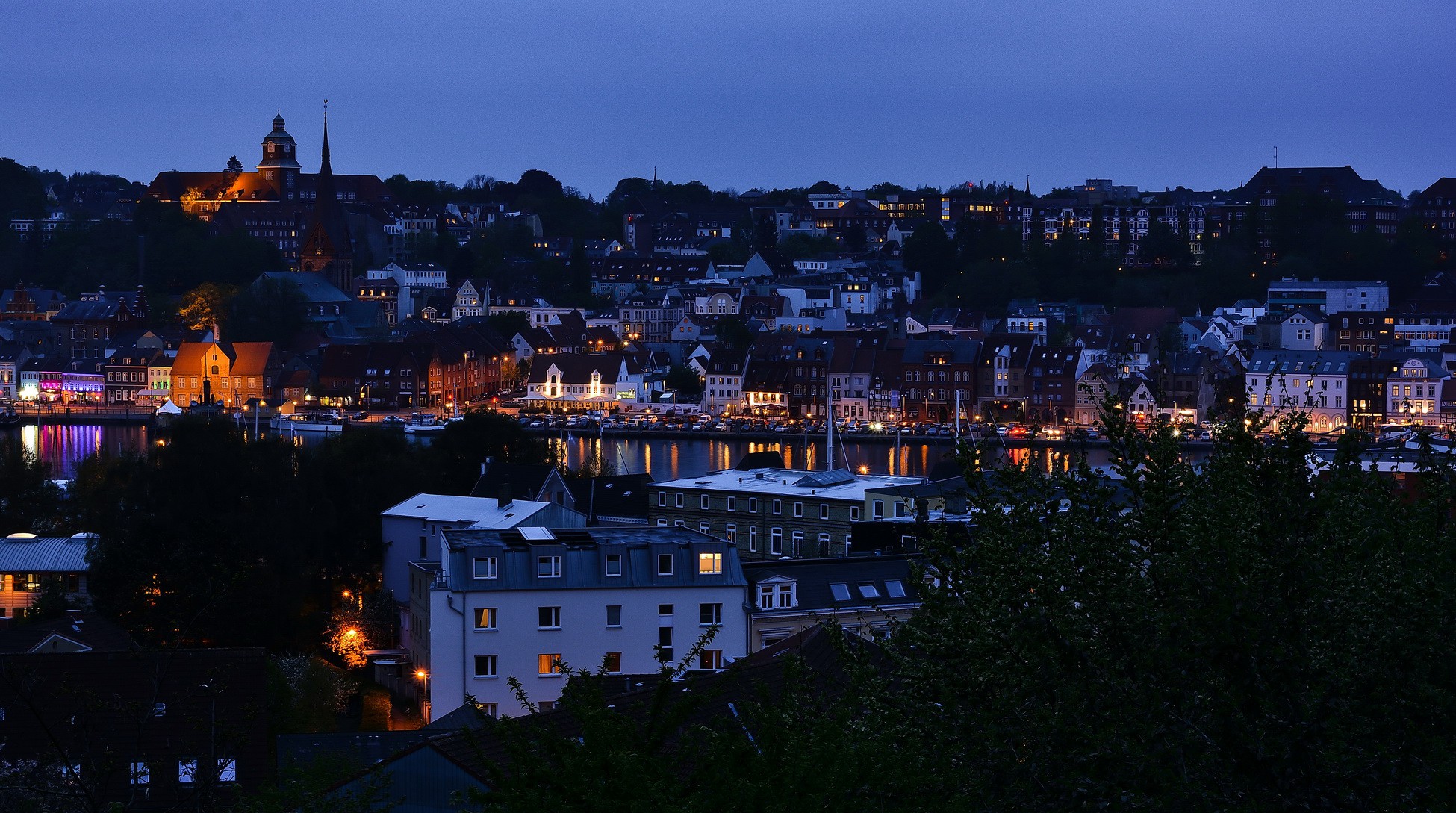 Flensburg bei Nacht