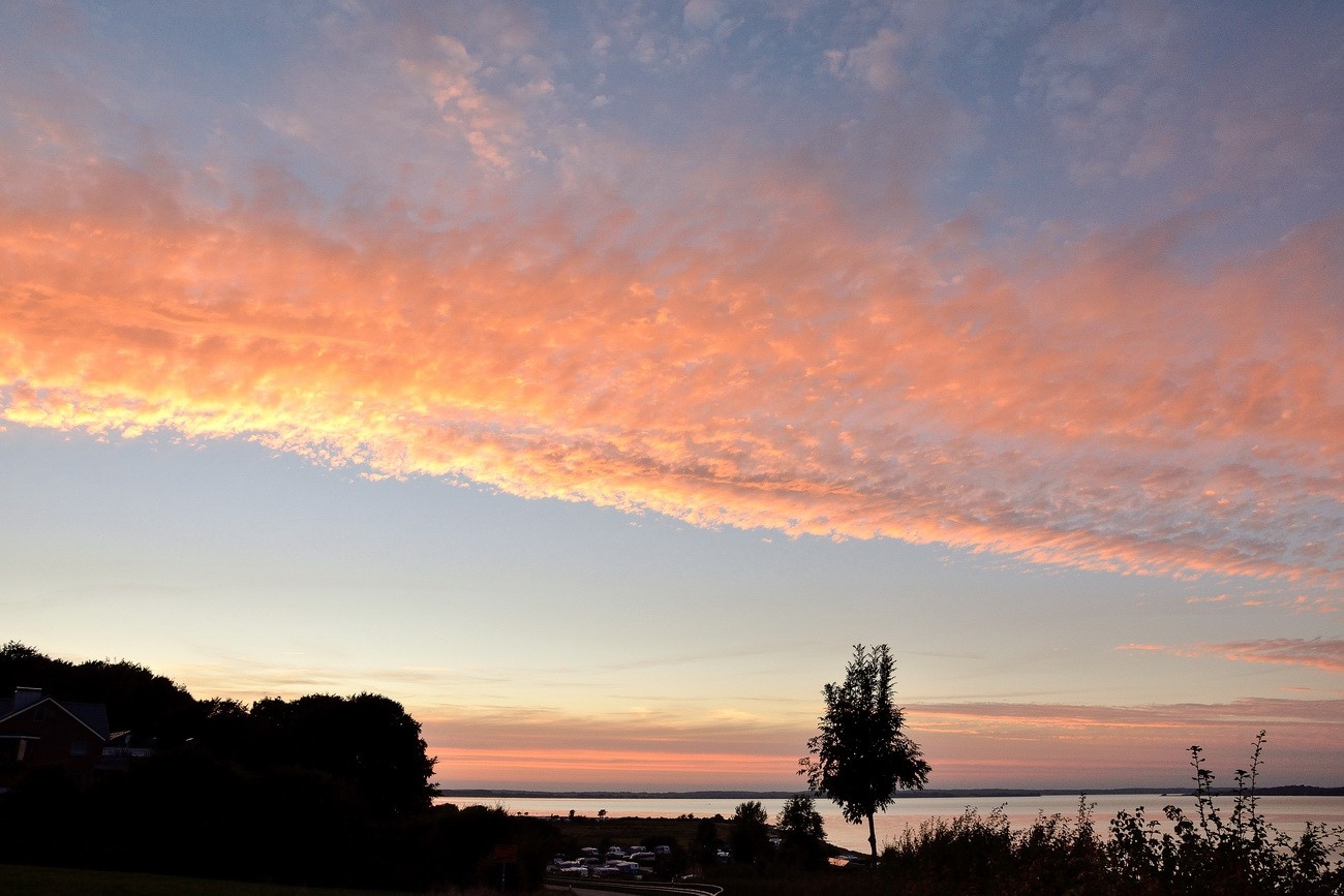 Sonnenuntergang in Langballigau